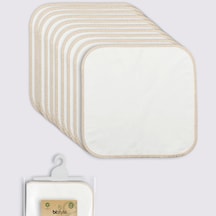 Bistyle Organik 28x28 10'lu Penye Mendil 90101 Ekru Ekru