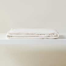 Ocean Home Textile %100 Pamuk Penye Ekru Yıldız Nakışlı Bebek Çok Amaçlı Örtü 90 X 120 Cm