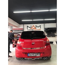 Hyundai İ20 09-14 Arası Arka Tampon Eki Difüzör Çift Egzoz Çıkış