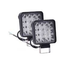 16 Led Lamba Off-Road Atv Iş Makinası Çalışma Lambası X 2 Adet