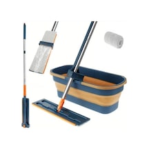 Katlanabilir Temizlik Mopu Ve Tekerlekli Kova Seti