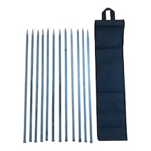 Mobilreyon- 10 Adet Silme Tavuk Kanat Sebze Şişi 60 Cm Ve Şiş Kılıfı Denye Çanta