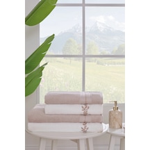 Jardin Havlu Seti Best Set Hamam Takımı Krem-bej
