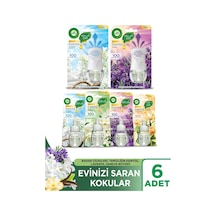 Air Wick Lavanta + Temizliğin Esintisi Elektrikli Oda Kokusu Cihaz Kit 2'li + Yedek Şişe 4'lü