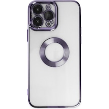 Apple iPhone Uyumlu   14 Pro Kılıf Slot Silikon - Mor