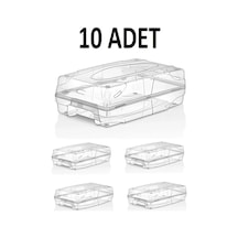 Bayev Kadın Ayakkabı Saklama Kutusu 10 Adet Şeffaf