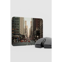 New York Sokakları Amerika 2 V3 22x18 Gaming Kauçuk Kaymaz Taban Mouse Pad Fare Altlığı