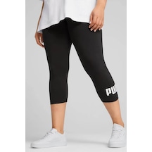 Puma Ess No. 1 Logo 3/4 Leggings Siyah Kadın Tayt 682430-01 Siyah