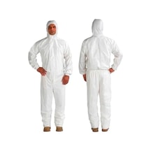 Tek Kullanımlık Kapüşonlu Kalın Koruyucu Tulum 175 G 10 Adet Beyaz