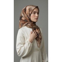 Levidor Kristal Eşarp Zambak Desen Latte