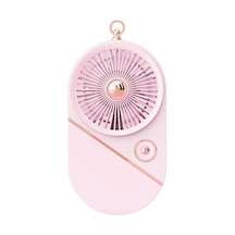Taşınabililir Mini Usb Şarjlı 3 Kademeli El Vantilatör Fan Soğutucu Ys2528 Pembe