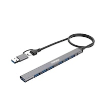 Go Des GD-UC706 7 Usb Portlu Çoğaltıcı - Çoklayıcı Type-C - Usb Hub