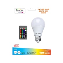 4 Adet Elitled Rgb Kumandalı Renkli Ampul Çok Renkli