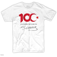 19 Mayıs 100.Yıl Logo Beyaz Tişört
