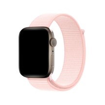 Caseonn Apple Watch Uyumlu Ultra Kordon Hasır Kumaş Nylon Kayış Pudra
