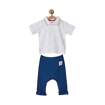 Dear Enika Andywawa Erkek Bebek Polo Yaka Gemi Çapası Motifli Alt Üst Takım Ac22644 001