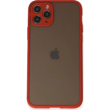 Newface Apple İphone 11 Pro Kılıf Montreal Silikon Kapak - Kırmızı