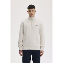 Fred Perry M3574 Half Zip Erkek Sweatshirt Beyaz Fred Perry M3574 Half Zip Erkek Sweatshirt Beyaz