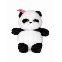 25cm Panda Pofuduk Pelüş Beyaz - Siyah