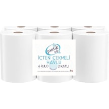 Pratiksoft İçten Çekmeli Kağıt Havlu 6 Rulo