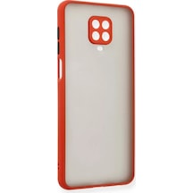 Newface Xiaomi Redmi Note 9 Pro Kılıf Montreal Silikon Kapak - Kırmızı