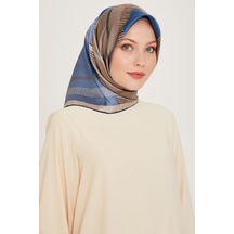 Armine %100 Twill Ipek Desenli Eşarp 9206d-6 Çok Renkli