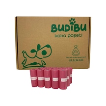 Kedi Köpek Kaka Poşeti Evcil Hayvan Dışkı Kaka Torbası 15 Rulo 225 Poşet Pembe