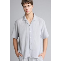 Defacto %100 Pamuk Relax Fit Gömlek C7578ax26smgr130 Gri-gr130 Defacto %100 Pamuk Relax Fit Gömlek C7578ax26smgr130 Gri-gr130