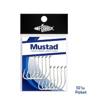 Olta İğnesi - Mustad - 92553 - Nikel - No: 5/0 10'lu Paket