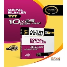 TYT Sosyal Bilimler 10x25 Deneme  -    Altın Karma Yayınları