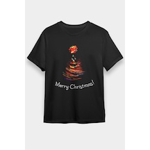 Flood Of Style Yılbaşı Yeni Yıl Christmas Siyah Unisex Tişört T-shirt