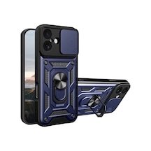 Newface Apple İphone 17 Pars Lens Yüzüklü Silikon - Lacivert