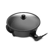 Tr King K2101 Tavazade Çok Amaçlı Pizza Tavası 40 Cm, 7l, 1200w, Cam Kapak Genel