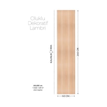 Brano Ceviz Ahşap Desen Duvar Lambiri 60x280 Cm-kendinden Yapışkanlı 58432