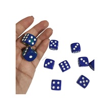 Mavi Okey Zarı Renkli Masa Oyunları Zarı - 4 Adet
