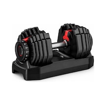24 Kg Ayarlanabilir Tekli Dambıl 8 Kademeli Standlı Ev Tipi Fitness Ağırlığı