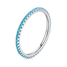 Sones Gümüş Moda Sihirbazı Elmas Kadın Yüzüğü, Boyut: 8 Gümüş Çok Renkli