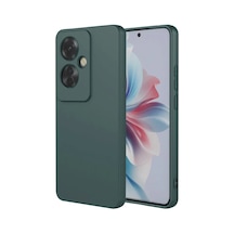 Oppo Reno 11f Kılıf First Silikon - Koyu Yeşil 0.2M-Çok Renkli