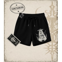 Tarzsokak Gotik & Grunge Streetwear Take Me Home Unisex Şort Siyah