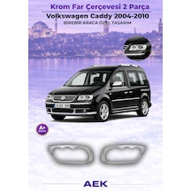 Vw Caddy Far Çerçevesi 2004-2010 Paslanmaz Çelik