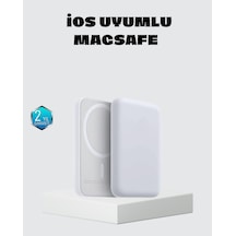 Magsafe 15w Kablosuz Hızlı Şarj, Lightning Girişli Taşınabilir Batarya Çok Renkli