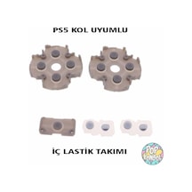 Ps5 V1 Kol Tamiri İç Lastik Takımı Silikon Lastik Playstation 5 V1 Kol Tamir Rubber Pad Beyaz