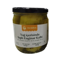 Verdelicia Yağ İçerisinde Saplı Enginar Kalbi 410 G - 2 Adet Tarı