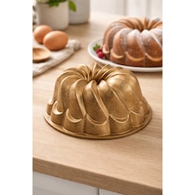Class Döküm Kek Kalıbı 25cm Gold Gold