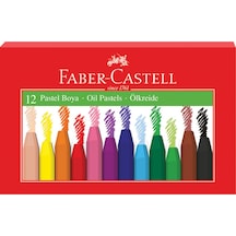 Faber-Castell Pastel Boya, 12 Renk, Yumuşak ve Rahat Kullanım, Canlı Renkler, Kağıt ve Taş Üzeri Uygun
