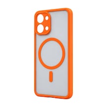Xiaomi Poco X8 Pro Max Loji Magsafe Kapak - Turuncu Çok Renkli
