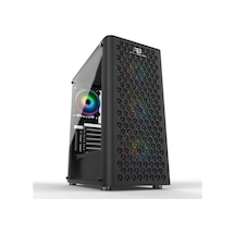 Powerboost Vk-M202B Usb 3.0 Atx Mesh Rgb Fan Siyah Kasa (Psu Yo