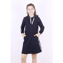 Toontoy Kids Toontoy Kız Çocuk Nice Şeritli Etekli Takım Lacivert