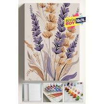 Sayılarla Boyama Seti Numaralı Tuval Fırça Boya Dahil Kasnaklı Set 50x70 Cm - Elegant