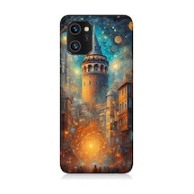 Reeder S19 Max Pro Uyumlu Galata Da Işık Yolculuğu Desenli Silikon Kılıf Çok Renkli